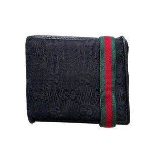 Gucci Black GG Men's Canvas Wallet